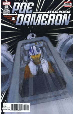 Poe Dameron 15 published by Marvel with cover art by Phil Noto