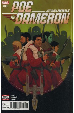 Poe Dameron 19 published by Marvel with cover art by Phil Noto