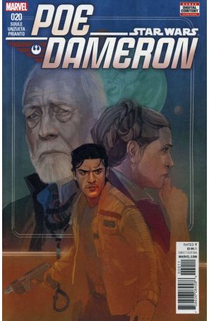 Poe Dameron 20 published by Marvel with cover art by Phil Noto