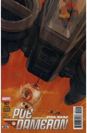 Poe Dameron 21 published by Marvel with cover art by Phil Noto
