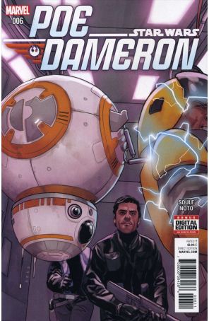 Poe Dameron 6 published by Marvel with cover art by Phil Noto