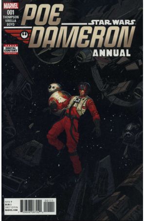 Poe Dameron Annual 1 published by Marvel with cover art by Dan Mora