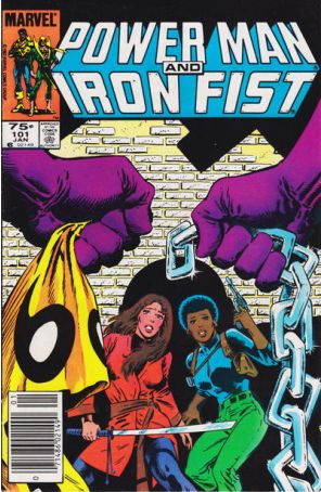 Power Man And Iron Fist 101 (Newsstand) published by Marvel with cover art by Mike Zeck