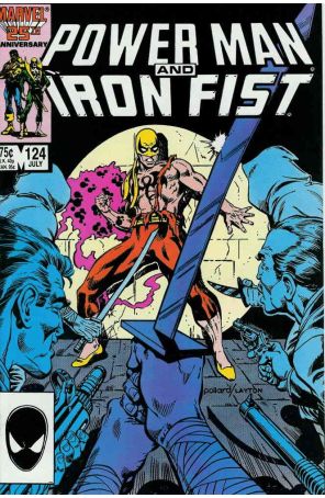 Power Man And Iron Fist 124 published by Marvel with cover art by Keith Pollard