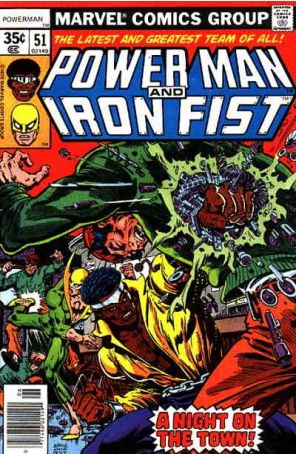 Power Man And Iron Fist 51 published by Marvel with cover art by Mike Zeck