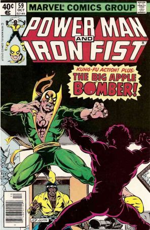 Power Man And Iron Fist 59 (Newsstand) published by Marvel with cover art by Bob Layton