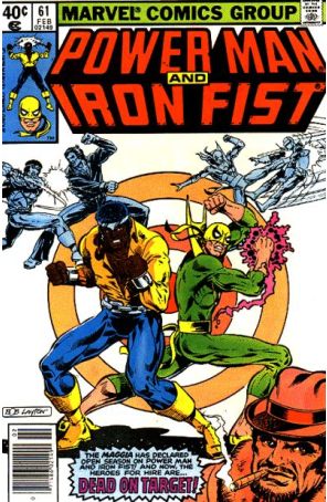 Power Man And Iron Fist 61 (Newsstand) published by Marvel with cover art by Bob Layton