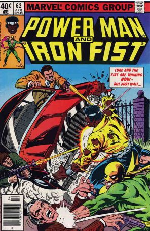 Power Man And Iron Fist 62 (Newsstand) published by Marvel with cover art by Kerry Gammill