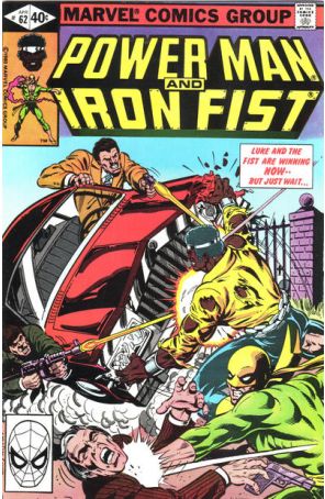 Power Man And Iron Fist 62 published by Marvel with cover art by Kerry Gammill