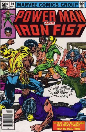 Power Man And Iron Fist 69 (Newsstand) published by Marvel with cover art by Alan Weiss