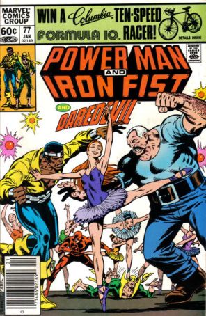 Power Man And Iron Fist 77 (Newsstand) published by Marvel with cover art by Kerry Gammill