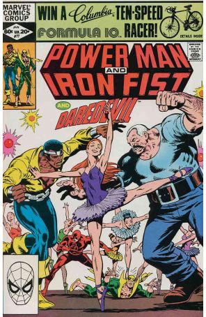 Power Man And Iron Fist 77 published by Marvel with cover art by Kerry Gammill