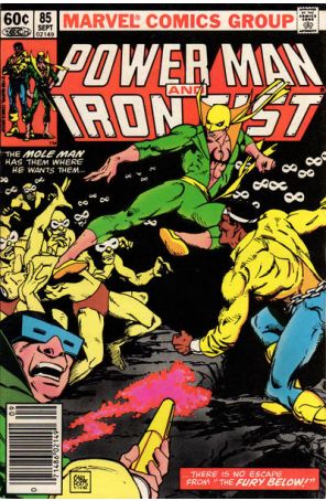 Power Man And Iron Fist 85 (Newsstand) published by Marvel with cover art by Carl Potts