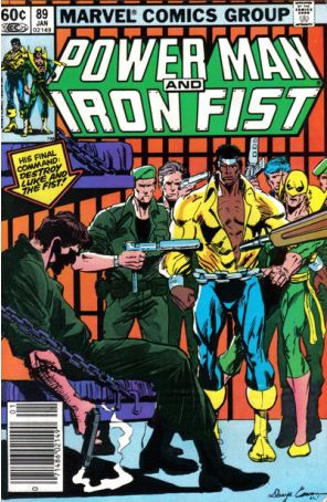 Power Man And Iron Fist 89 (Newsstand) published by Marvel with cover art by Denys Cowan