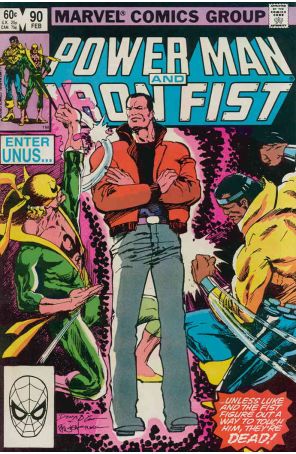 Power Man And Iron Fist 90 published by Marvel with cover art by Denys Cowan and Bill Sienkiewicz
