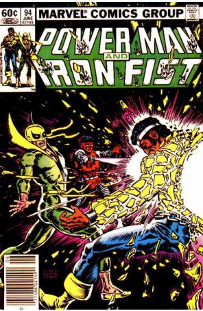 Power Man And Iron Fist 94 (Newsstand) published by Marvel with cover art by Ernie Chan