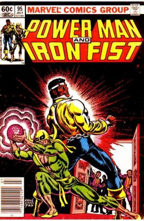 Power Man And Iron Fist 95 (Newsstand) published by Marvel with cover art by Ernie Chan