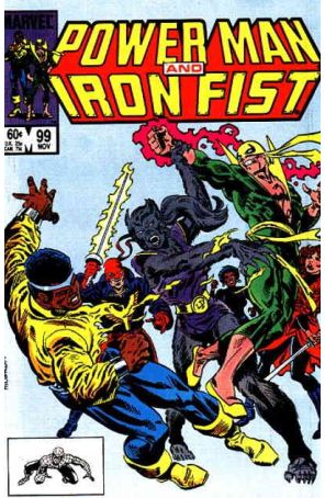 Power Man And Iron Fist 99 published by Marvel with cover art by Al Milgrom