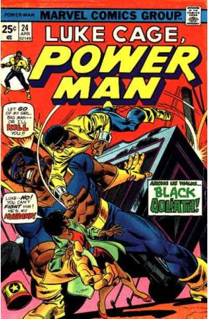 Power Man (Luke Cage) 24 published by Marvel with cover art by Gil Kane