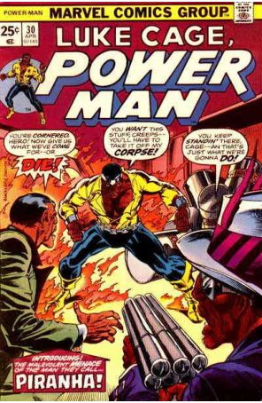 Power Man (Luke Cage) 30 published by Marvel with cover art by Rich Buckler