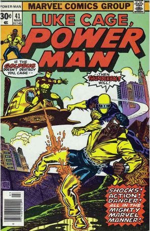 Power Man (Luke Cage) 41 published by Marvel with cover art by Ernie Chan