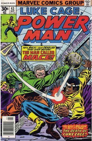 Power Man (Luke Cage) 43 published by Marvel with cover art by Ron Wilson
