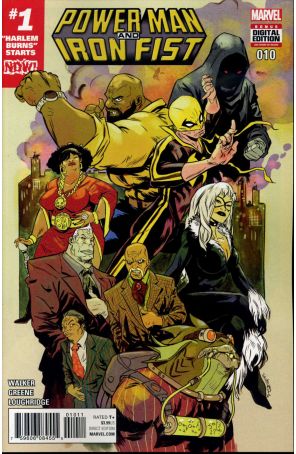 Power Man and Iron Fist (3rd Series) 10 published by Marvel with cover art by Sanford Greene