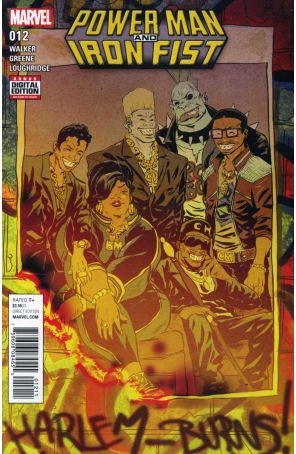 Power Man and Iron Fist (3rd Series) 12 published by Marvel with cover art by Sanford Greene