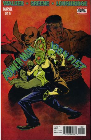Power Man and Iron Fist (3rd Series) 15 published by Marvel with cover art by Sanford Greene