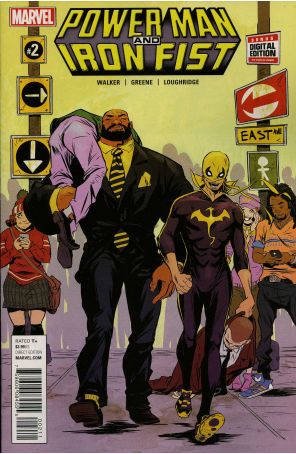 Power Man and Iron Fist (3rd Series) 2 published by Marvel with cover art by Sanford Greene