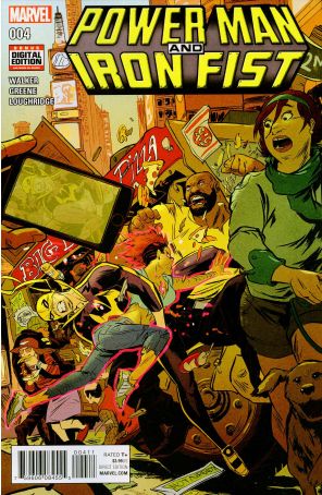Power Man and Iron Fist (3rd Series) 4 published by Marvel with cover art by Sanford Greene