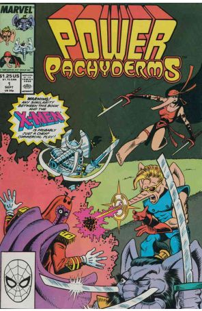 Power Pachyderms 1 published by Marvel with cover art by Adam Blaustein
