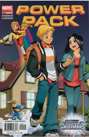 Power Pack (Vol. 3) 2 published by Marvel with cover art by Gurihiru