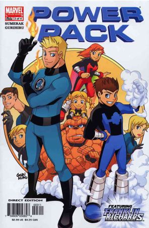 Power Pack (Vol. 3) 3 published by Marvel with cover art by Gurihiru