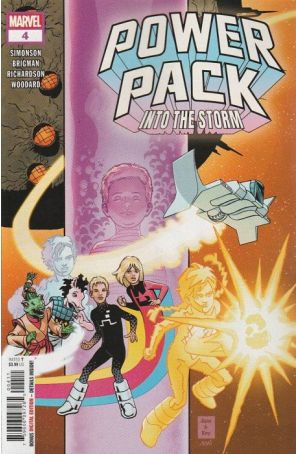 Power Pack: Into the Storm 4 published by Marvel with cover art by June Brigman