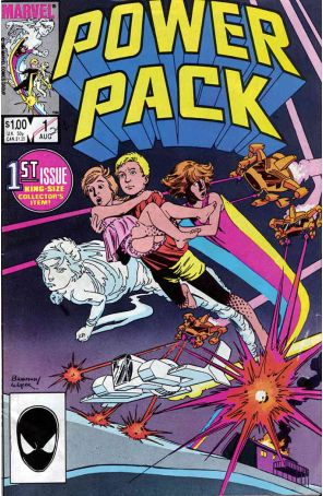 Power Pack 1 published by Marvel with cover art by June Brigman