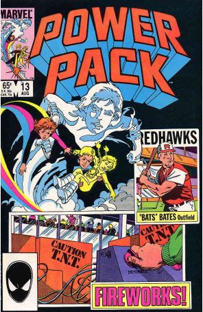 Power Pack 13 published by Marvel with cover art by Brent Anderson