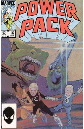 Power Pack 16 published by Marvel with cover art by June Brigman