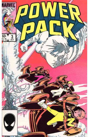 Power Pack 3 published by Marvel with cover art by June Brigman