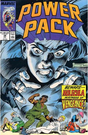 Power Pack 38 published by Marvel with cover art by Jon Bogdanove