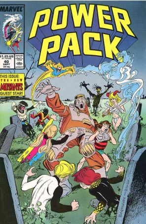 Power Pack 40 published by Marvel with cover art by Jon Bogdanove