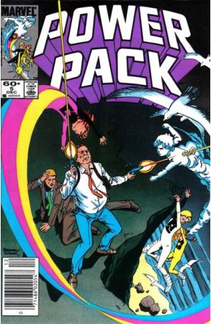 Power Pack 5 (Newsstand) published by Marvel with cover art by June Brigman