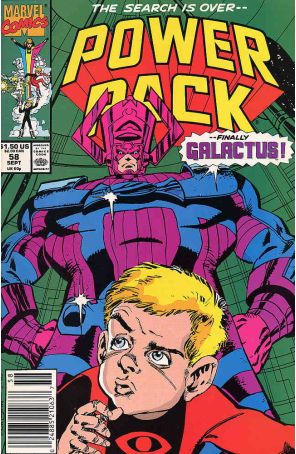 Power Pack 58 (Newsstand) published by Marvel with cover art by Tom Morgan