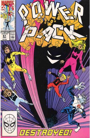 Power Pack 61 published by Marvel with cover art by Tom Morgan