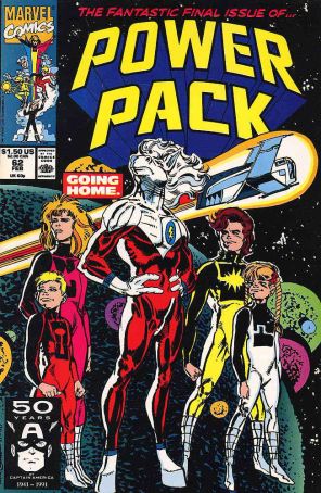 Power Pack 62 published by Marvel with cover art by Tom Morgan
