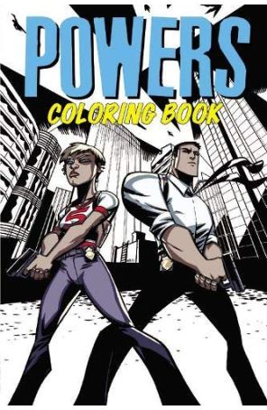 Powers Coloring Book TPB 1 published by Icon with cover art by Michael Avon Oeming