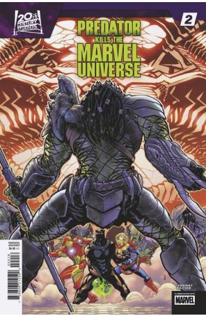 Predator Kills the Marvel Universe 2C published by Marvel with cover art by David Baldeón