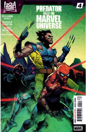 Predator Kills the Marvel Universe 4 published by Marvel with cover art by Leinil Francis Yu