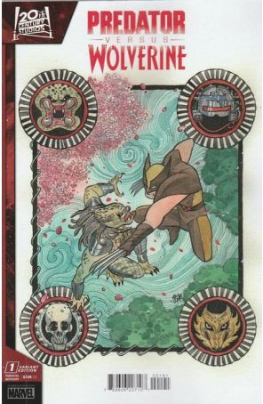 Predator Vs. Wolverine 1C published by Marvel with cover art by Peach Momoko
