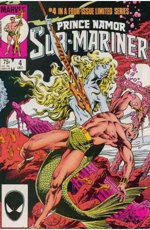 Prince Namor, the Sub-Mariner 4 published by Marvel with cover art by Bob Budiansky